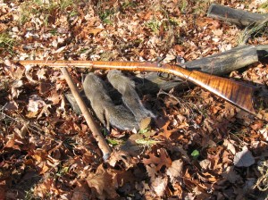 A brace of black powder squirrels.